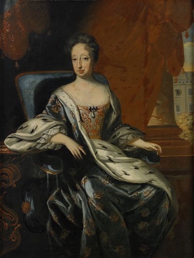 Ritratto di Hedvig Eleonora di Holstein-Gottorp 1636-1715, regina di Svezia da David Krafft von