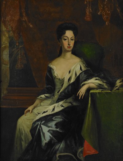 Ritratto della principessa Hedvig Sofia di Svezia, Duchessa di Holstein-Gottorp 1681-1708, fine XVII sec. da David Krafft von