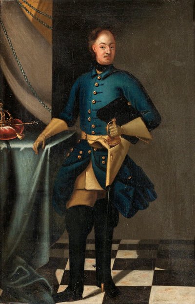 Ritratto del re Carlo XII di Svezia 1682-1718, c. 1716 da David Krafft von
