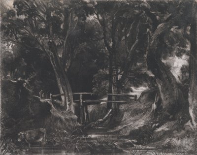 Una valle, Helmingham Park, Suffolk, 1830 da David Lucas