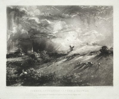 Vari soggetti di paesaggio, caratteristici del paesaggio inglese...Pomeriggio estivo - dopo un acquazzone da David Lucas