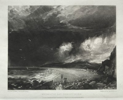 Vari soggetti di paesaggio, caratteristici del paesaggio inglese...Baia di Weymouth, Dorsetshire, 1830 da David Lucas