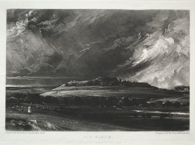 Vari soggetti di paesaggio, caratteristici del paesaggio inglese... Old Sarum, 1832 da David Lucas