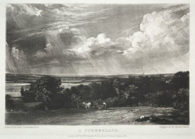 Vari soggetti di paesaggio, caratteristici del paesaggio inglese da quadri dipinti da John Constable, R.A.: Una terra d