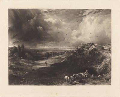 Una brughiera da David Lucas after John Constable
