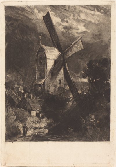 Mulino vicino a Brighton da David Lucas after John Constable