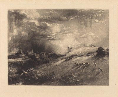Pomeriggio estivo, dopo un acquazzone da David Lucas after John Constable