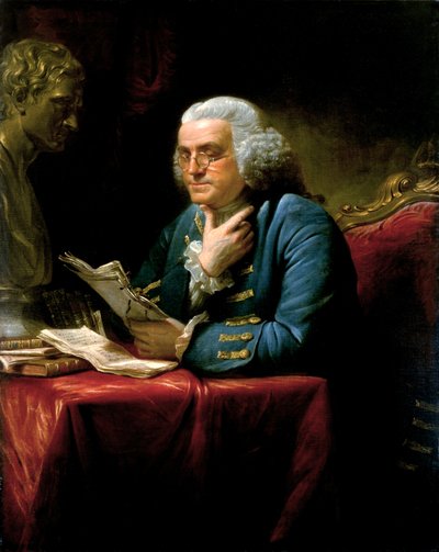 Ritratto di Benjamin Franklin da David Martin