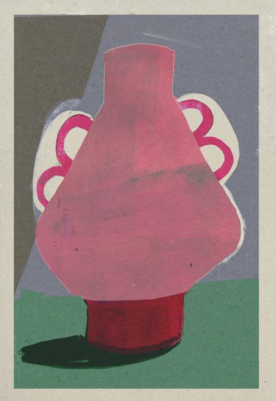 Vaso rosa, 2023 da David McConochie