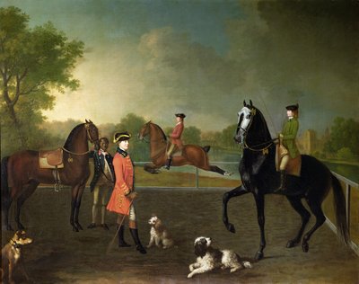 Henry, 10º conte di Pembroke, e suo figlio George Augustus, Lord Herbert da David Morier