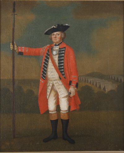 Ritratto di un ufficiale di fanteria britannico, c.1740-50 da David Morier