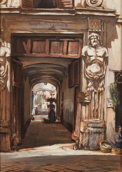 Un vecchio palazzo, Roma da David Muirhead Bone