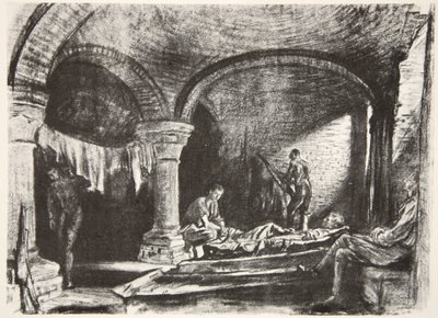 Un alloggio sotterraneo, illustrazione da 