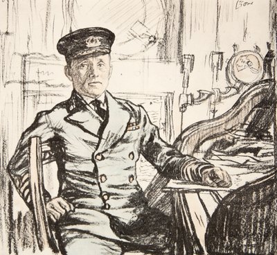 Capitano Cyril Fuller RI Navy, illustrazione da 