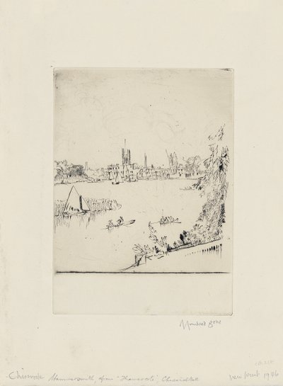 Hammersmith da Thamescote, Chiswick Mall da David Muirhead Bone