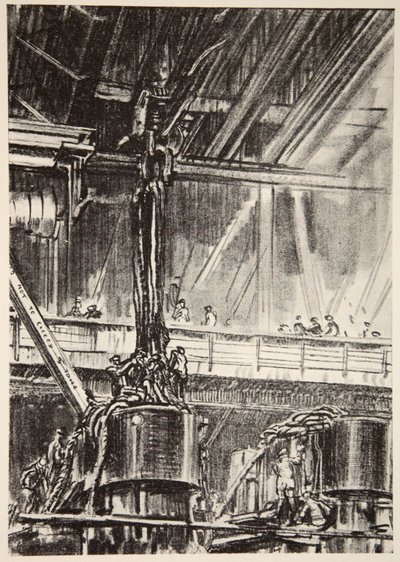 Nella bottega del motore, illustrazione da 