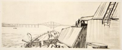 Su una nave da guerra: nel Forth, illustrazione da 
