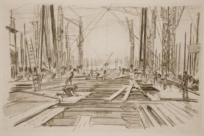 Sul ponte di una grande nave, illustrazione da 