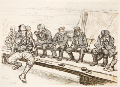 Il guerriero felice, illustrazione da 