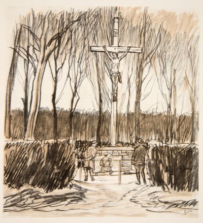 Il memoriale sul campo di Azincourt da David Muirhead Bone