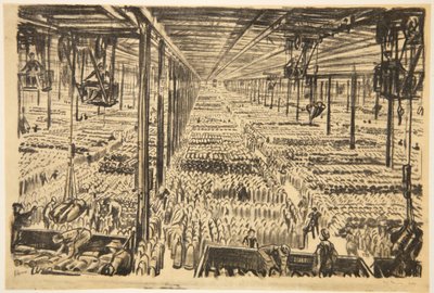 La sala delle milioni di conchiglie, illustrazione da 