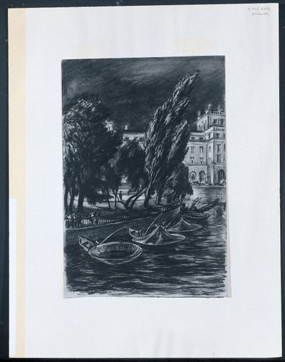 Notte ventosa, Stoccolma da David Muirhead Bone