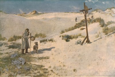 La croce sulle dune, fine XIX-inizio XX secolo, c1930 da David Murray