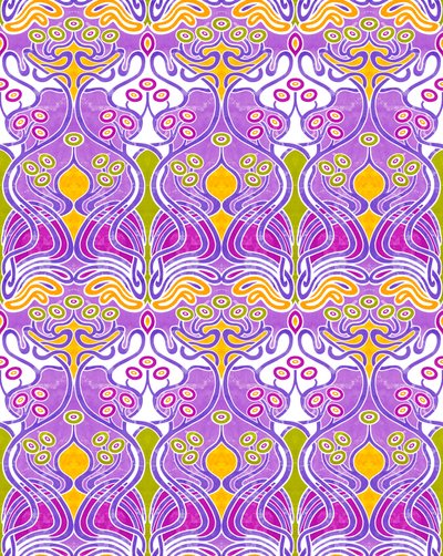 Beauclair Mauve, 2018 (tecnica mista digitale) da David Newton
