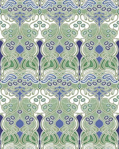 Beauclair Pale Green,2018 (tecnica mista digitale) da David Newton