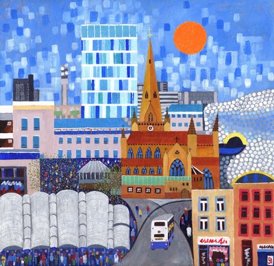 Bullring Sun, 2012 (acrilico su tela) da David Newton