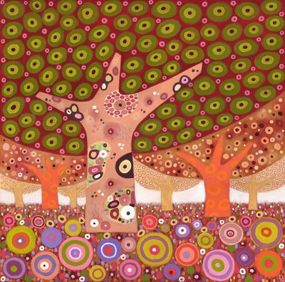 Alberi di rane, 2010 (acrilico su tela) da David Newton