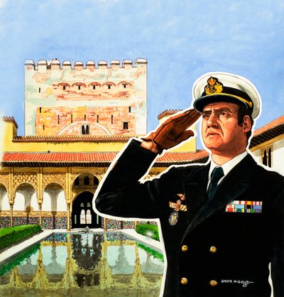 Re Juan Carlos di Spagna da David Nicolle