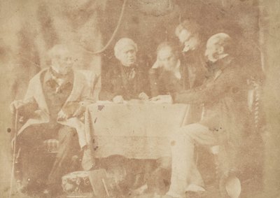 Sir David Brewster, Earle Monteith, Dr. Welsh e altri due da Hill and Adamson