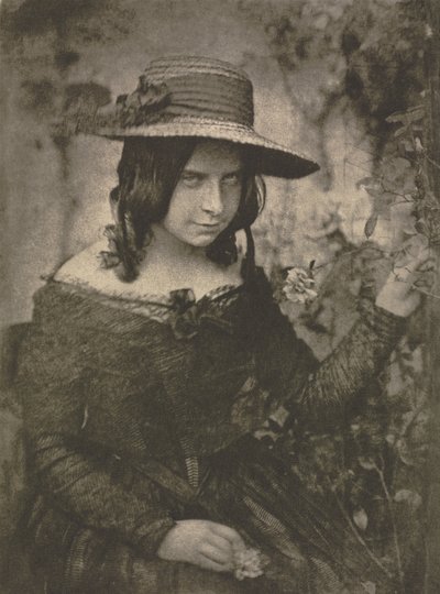 Camera Work: Ragazza con cappello di paglia, 1912 da David Octavius Hill, Robert Adamson