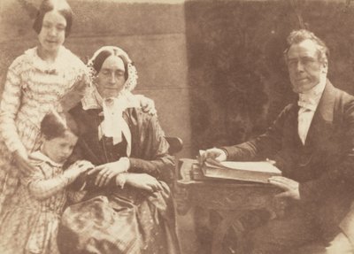 Rev Ebenezer Miller e famiglia, 1843-1847 da David Octavius Hill, Robert Adamson