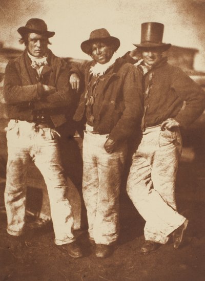 Alexander Rutherford, William Ramsay e John Liston, Newhaven da David Octavius Hill