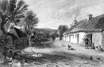 Cottage di Burn, illustrazione da 