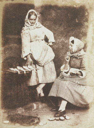 Pescivendole di Newhaven, Jeanie Wilson e Annie Linton da David Octavius Hill