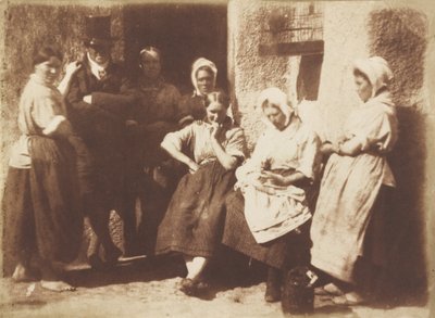 Porta del cottage di un pilota di Newhaven da David Octavius Hill and Robert Adamson