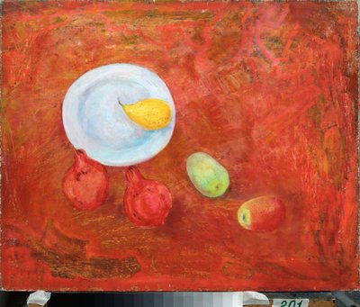 Un piatto e frutta da David Petrovich Sterenberg