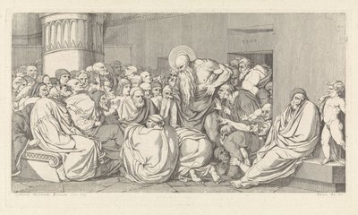 Geremia davanti al tempio da David Pièrre Giottino Humbert de Superville
