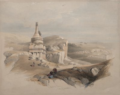 La colonna di Absalom, Valle di Giosafat da David Roberts