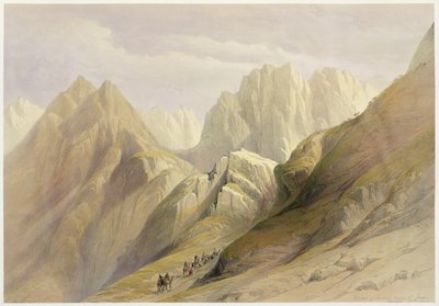 Ascesa della Catena Inferiore del Sinai, 18 febbraio 1839, tavola 114 dal Volume III di 