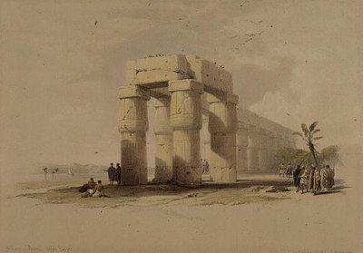 A Luxor, Tebe, Alto Egitto, da "Egitto e Nubia", Vol.1 da David Roberts