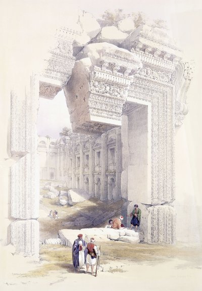 Baalbec, 7 maggio 1839, c.1842-1849 da David Roberts