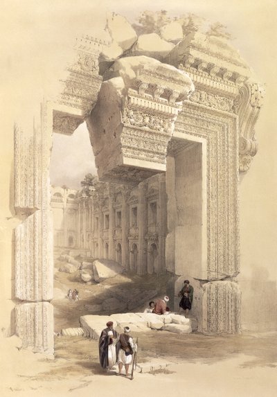 Baalbec, 7 maggio 1839, tavola 81 dal Volume II di 