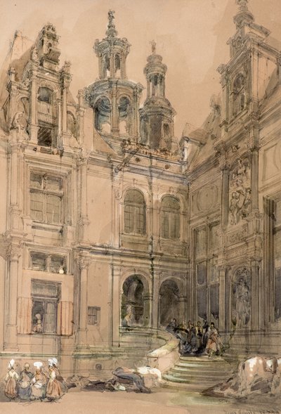 Cortile di Bourne da David Roberts