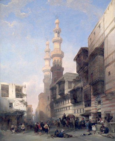 Il Cairo, la Porta dei Metalli". da David Roberts