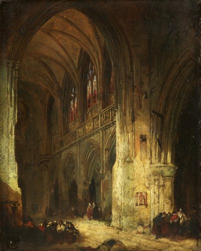 Interno di una chiesa da David Roberts