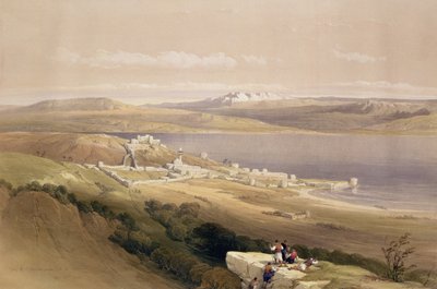 Città di Tiberiade sul Mare di Galilea, 22 aprile 1839, tavola 38 dal Volume I di 